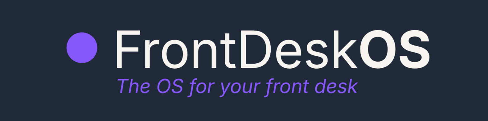 front desk banner